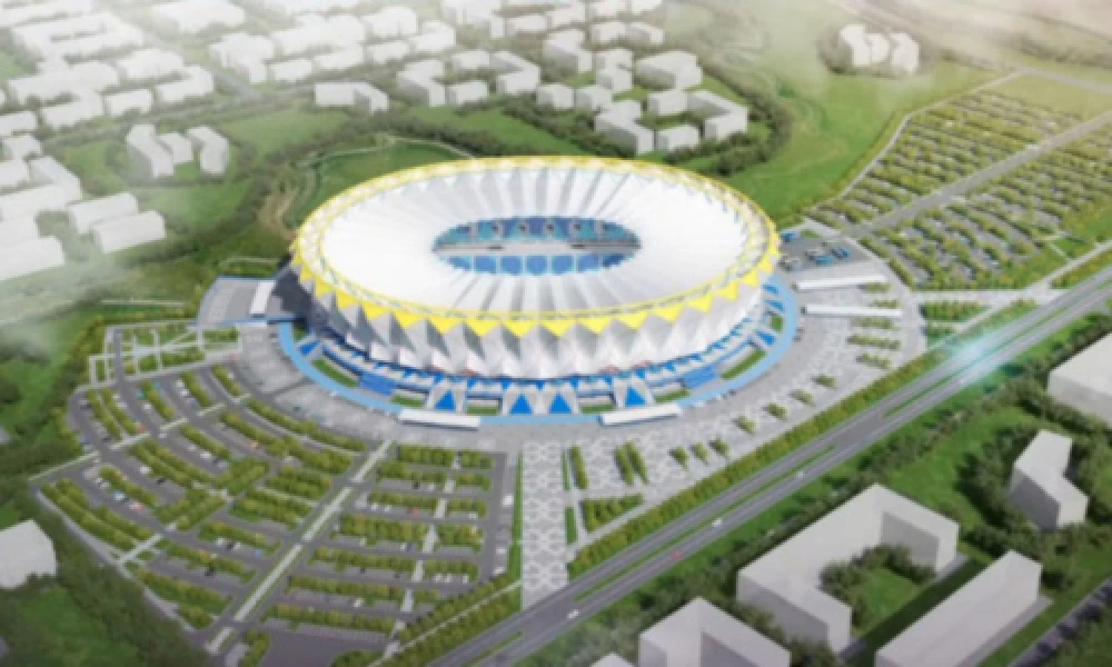 Шымкент қаласындағы 35 000 орындық жаңа футбол стадионының макеті көрсетілді(видео)