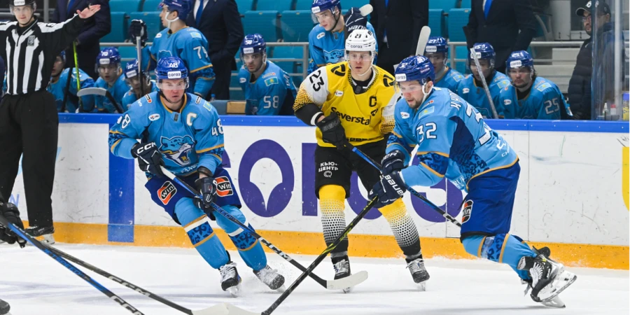 «Барыс» — «Северсталь»: прямая трансляция матча в КХЛ