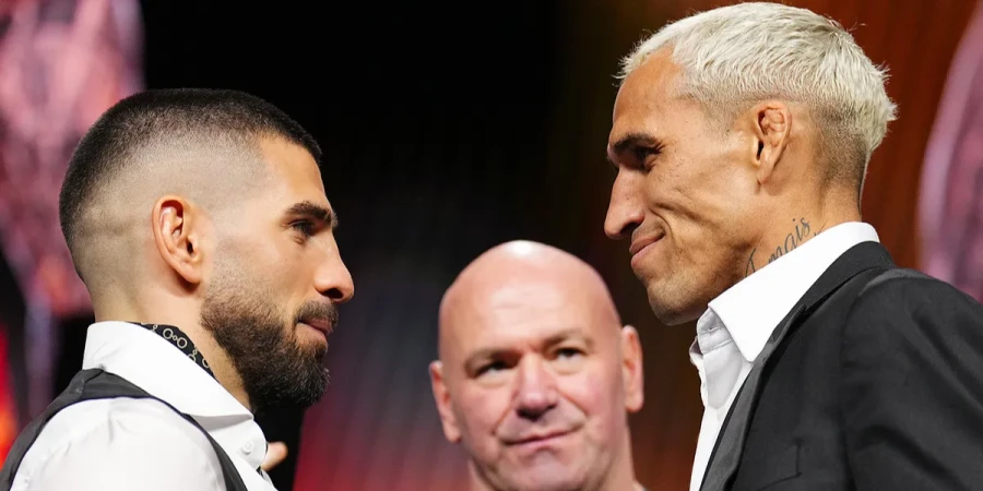 Оливейра и Топурия провели финальную дуэль взглядов перед боем на UFC 317. ВИДЕО