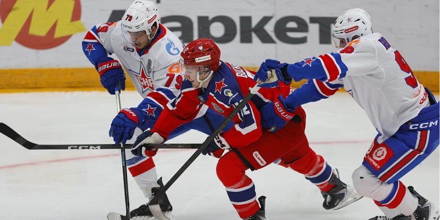 Коллектив казахстанского коуча отпраздновал успех после двух овертаймов матча плей-офф КХЛ