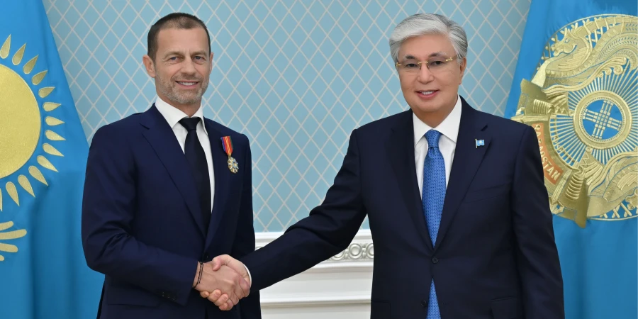 Қасым-Жомарт Тоқаев UEFA президентін қабылдады