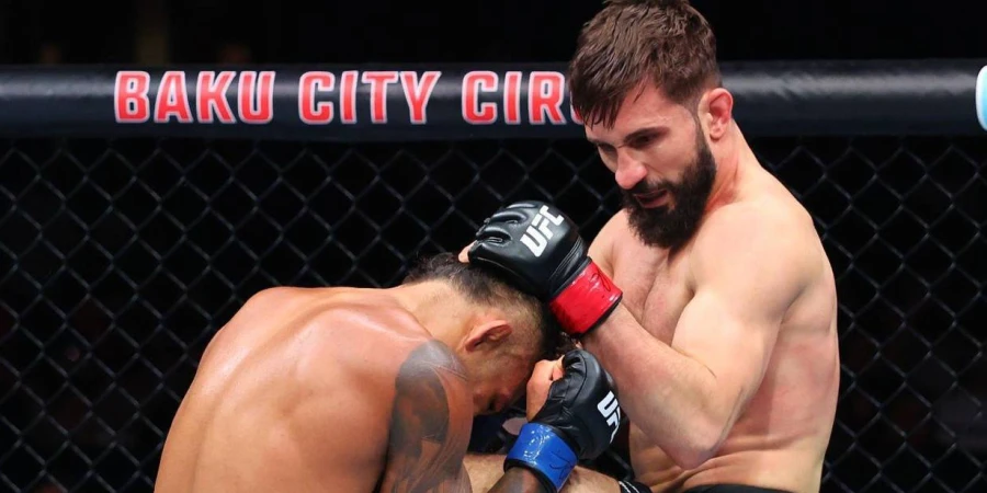 Назим Садыхов победил Николаса Мотту техническим нокаутом на турнире UFC в Баку