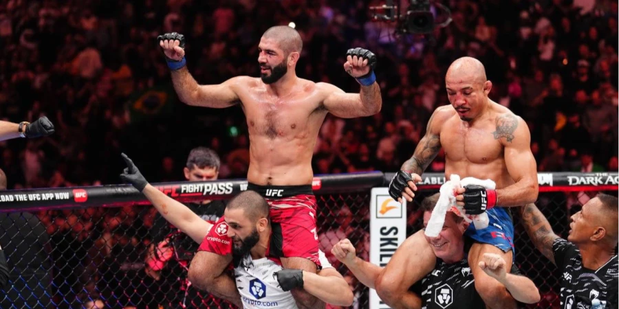 Видео полного боя Жозе Альдо - Айман Захаби на UFC 315