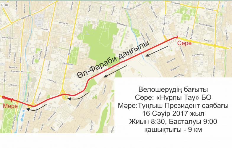 Алматыда велошерудің жаңа маусымы басталады
