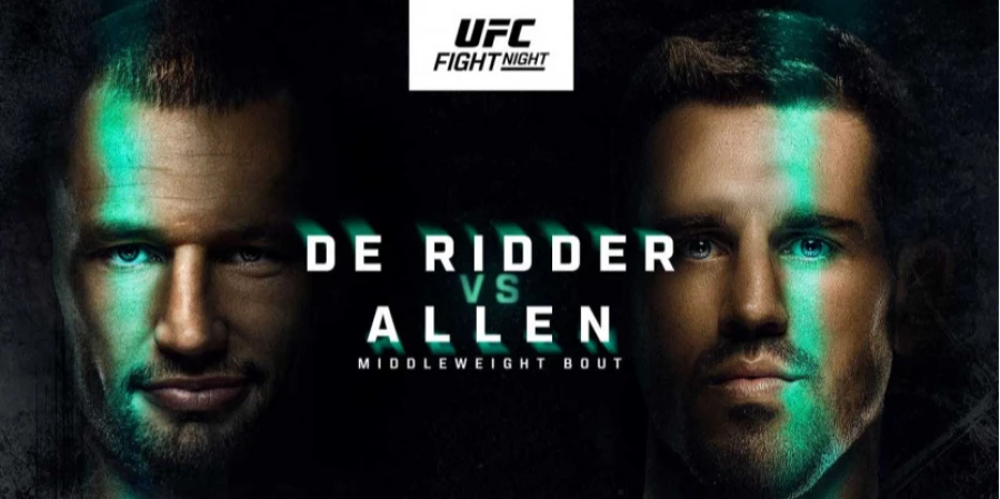 Прямая трансляция турнира UFC Fight Night с главным боем Де Риддер - Аллен