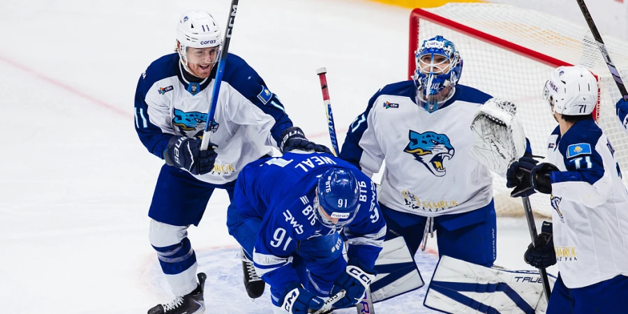 Видеообзор матча КХЛ «Динамо Москва» — «Барыс»