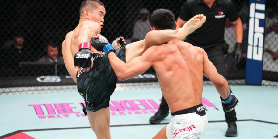 Полное видео боя Асу Алмабаев – Хосе Очоа на UFC on ABC 9 в ОАЭ