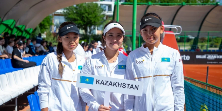 Казахстанские теннисистки одержали важную победу в квалификации Billie Jean King Cup U-16