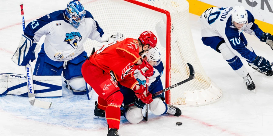 Видеообзор матча КХЛ «Автомобилист» — «Барыс»