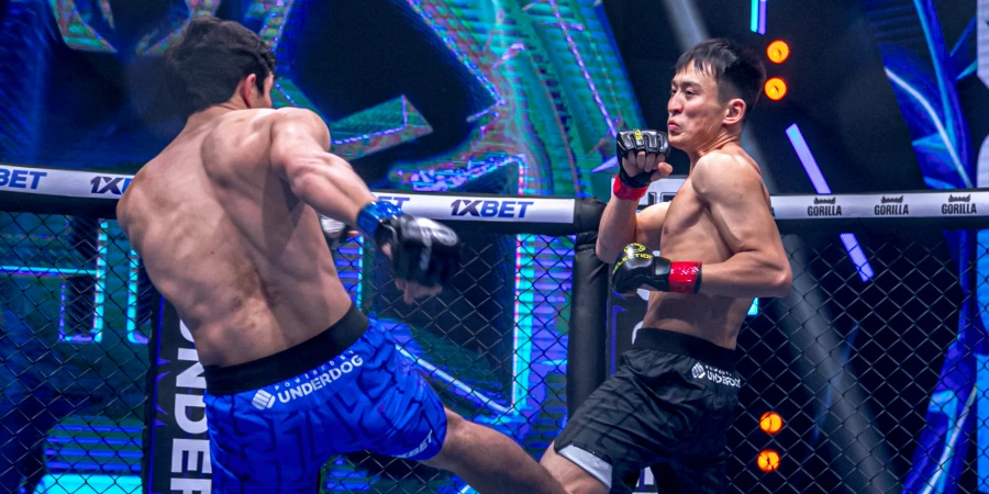 Размен в стойке вылился в глухой нокаут на турнире OCTAGON