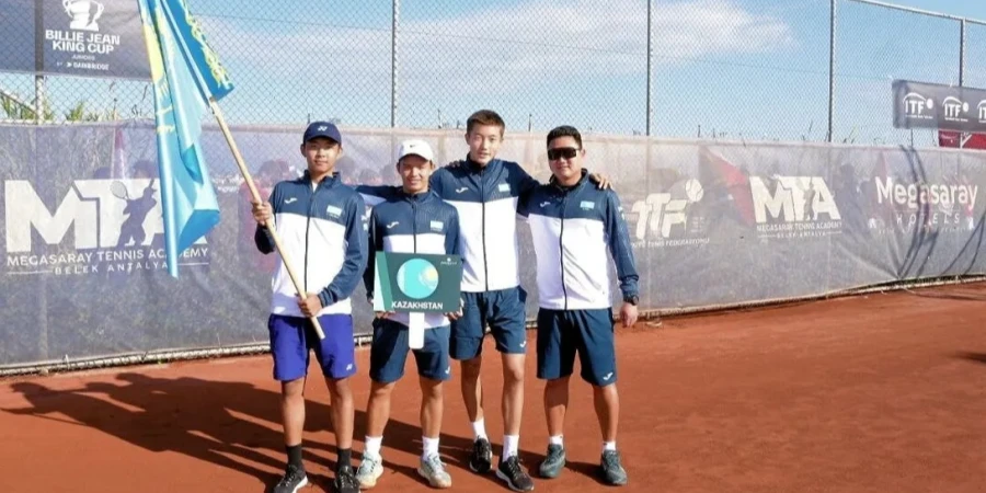 Юниорская сборная Казахстана по теннису удачно выступила на Juniors Davis Cup