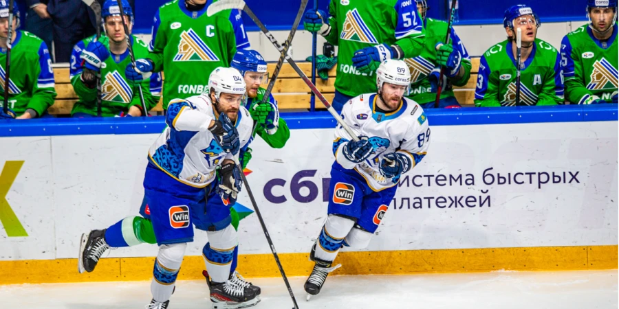 Прямая трансляция матча «Салават Юлаев» — «Барыс» в КХЛ