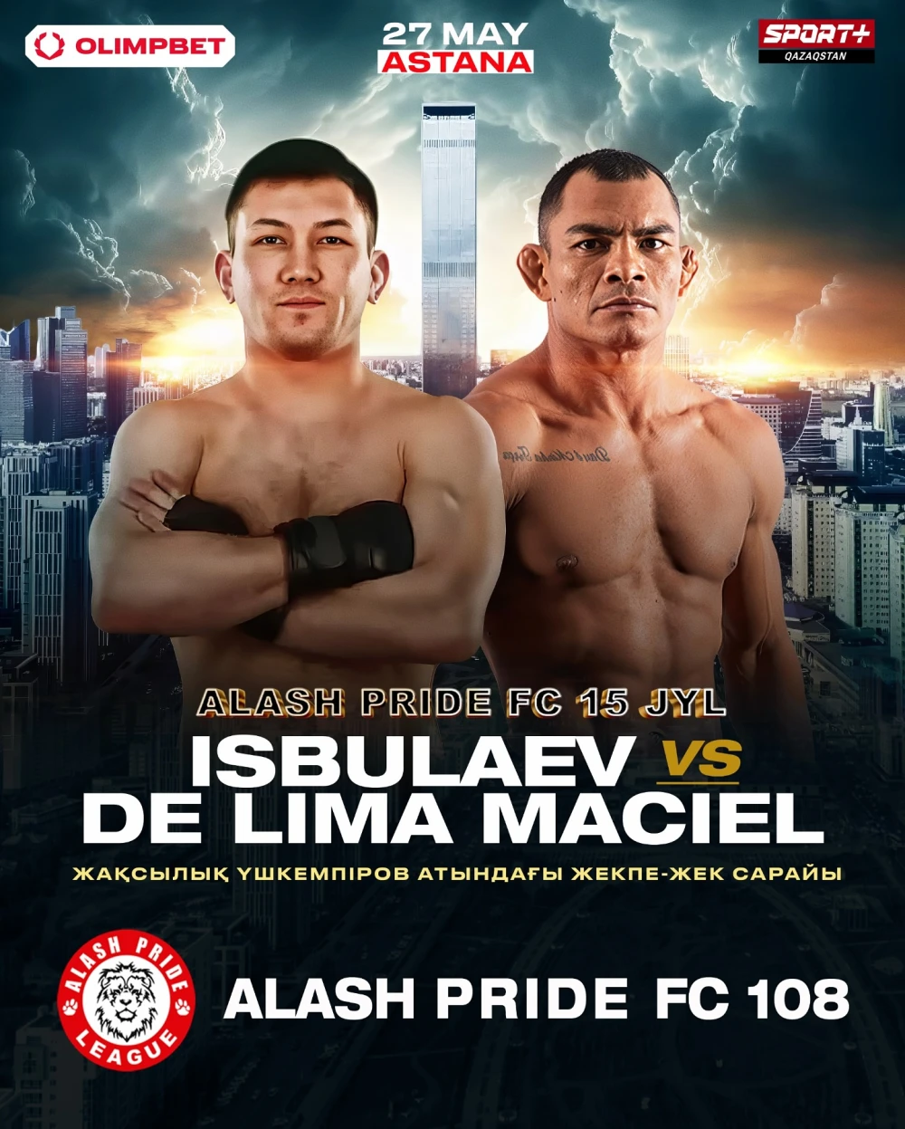 Саламат Исбулаев Alash Pride FC 108 турнирінде кезекті жекпе-жегін өткізеді