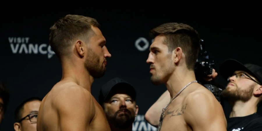 Главный бой UFC Fight Night 262: де Риддер и Аллен сошлись взглядом перед поединком