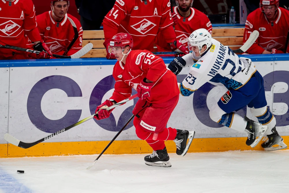 Прямая трансляция матча «Барыс» — «Спартак» в КХЛ