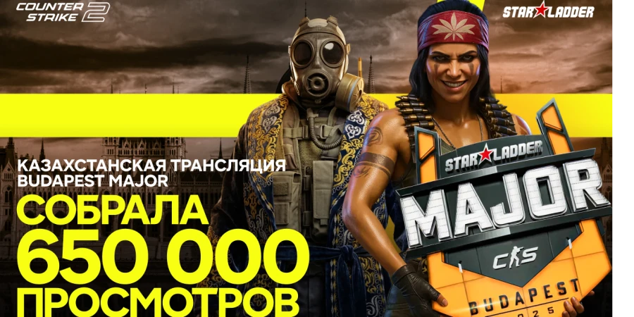Казахстанская трансляция Budapest Major собрала более 650 000 просмотров
