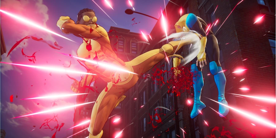 Омни-Мэн вступает в бой. Первый трейлер играбельного персонажа файтинга Invincible VS