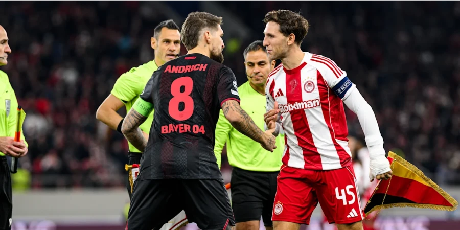 «Олимпиакос» — «Байер»: Видеообзор матча Лиги чемпионов