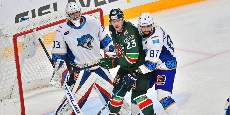 Прямая трансляция матча «Ак Барс» — «Барыс» в КХЛ