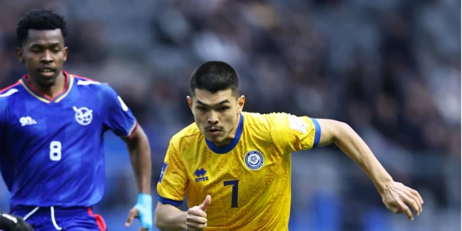 Казахстан оформил «сухарь» и забил два гола Намибии