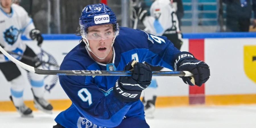 Видео победной шайбы американского форварда «Барыса» Томпсона в овертайме матча КХЛ