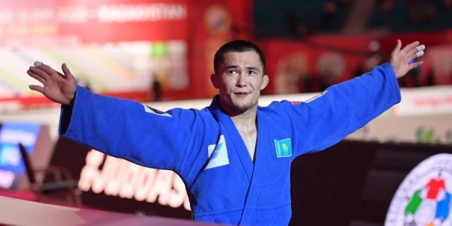 Казахстанский дзюдоист пробился в полуфинал Qazaqstan Barysy