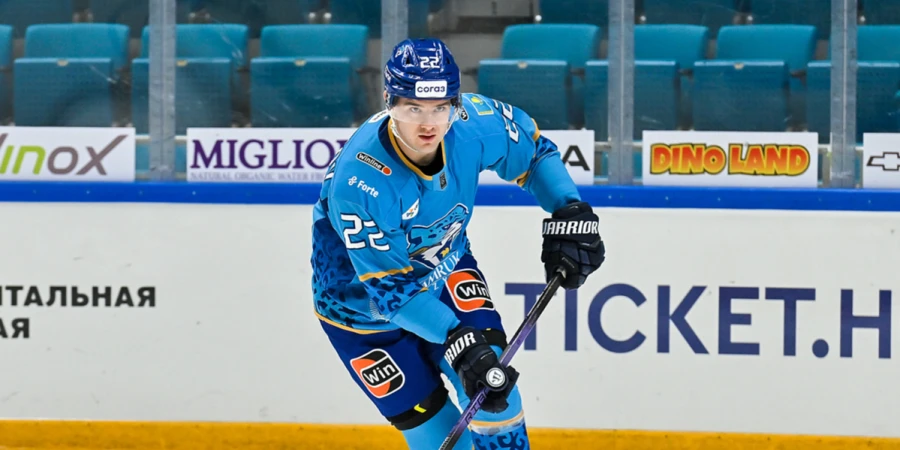 Нападающий столичного «Барыса» молниеносно забросил свою первую гостевую шайбу сезона в КХЛ. ВИДЕО