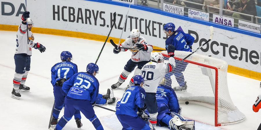 Определен точный счет встречи «Барыс» — «Металлург»