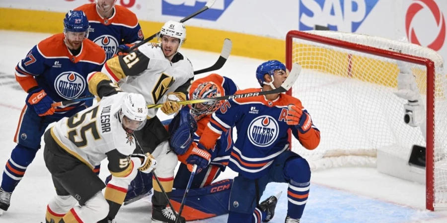 Матч «Эдмонтон» — «Вегас» прервало неожиданное событие