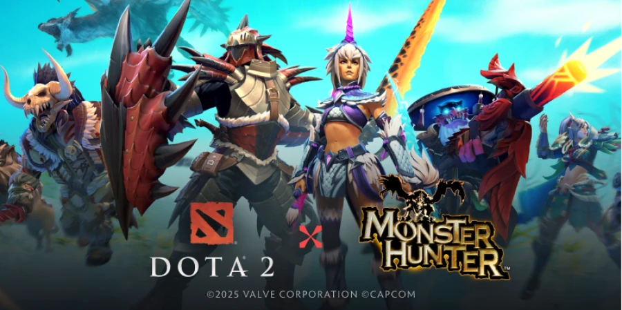 В Dota 2 стартовала коллаборация с Monster Hunter — Valve добавила охоту, питомцев и новых монстров