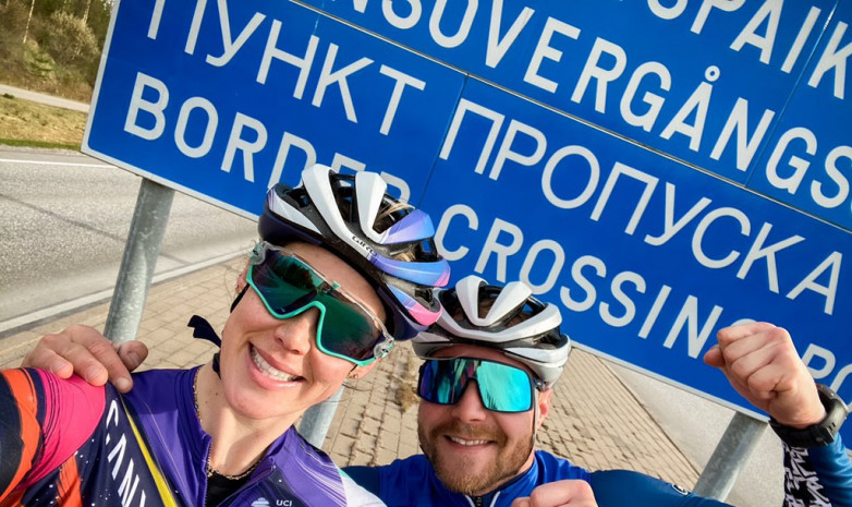 Боттас доехал на велосипеде от финского городка до российской границы