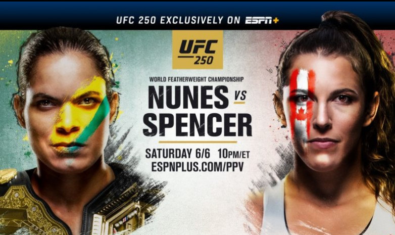 Трансляция турнира UFC 250: Нуньес - Спенсер