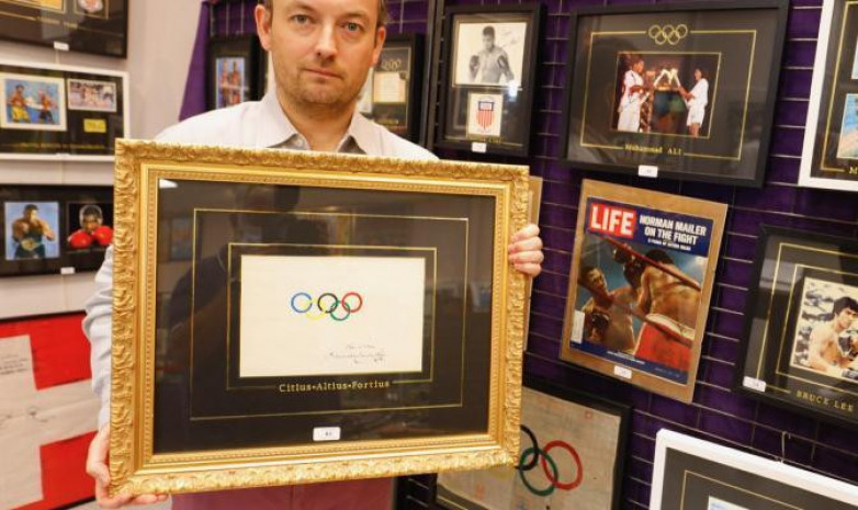 Подлинный рисунок олимпийских колец Пьера де Кубертена продан на аукционе за 185 тысяч евро