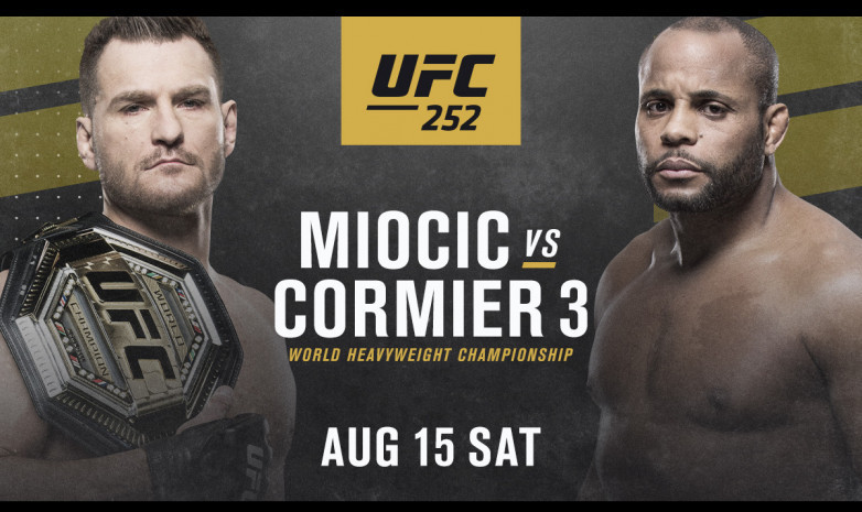 Прямая трансляция UFC 252: Миочич vs Кормье 3