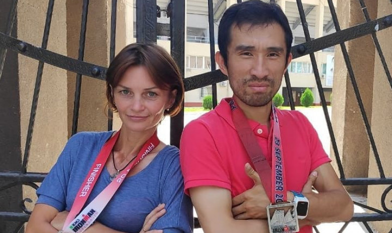 Юлия Фернас и Айбек Надыров пробегут 7 дистанций Ironman за 7 дней