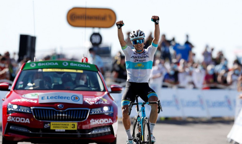 Чемпион Казахстана принес первую победу «Астане» на «Тур де Франс»