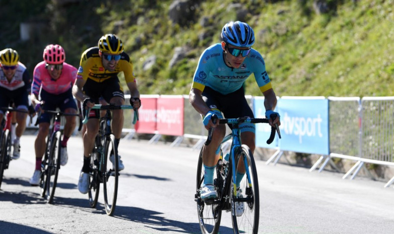 Мигель Анхель Лопес стал 11-м на восьмом этапе «Тур де Франс» и поднялся на 7-е место в общем зачете 