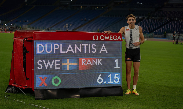 Арман Дюплантис побил рекорд Бубки в прыжках с шестом на открытом воздухе