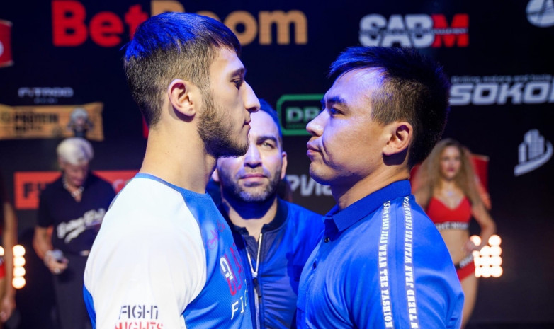 Казахстанский боец Арман Сапаров отправлен в нокаут на первой минуте боя на турнире Fight Nights Global