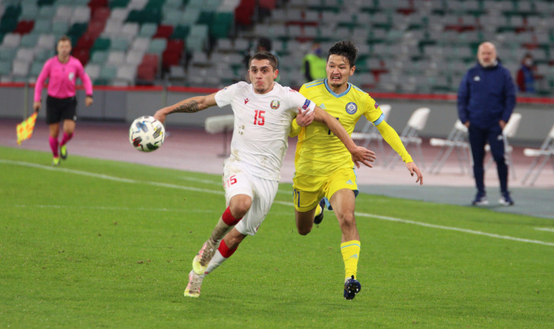 Видео голов в матче Лиги наций УЕФА Беларусь – Казахстан