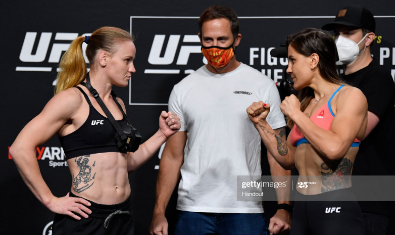 UFC 255: Валентина Шевченко и Дженнифер Майя весят одинаково