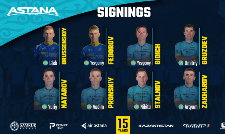 «Астана» подписала контракты с двумя новыми гонщиками. И продлила соглашения еще с шестью