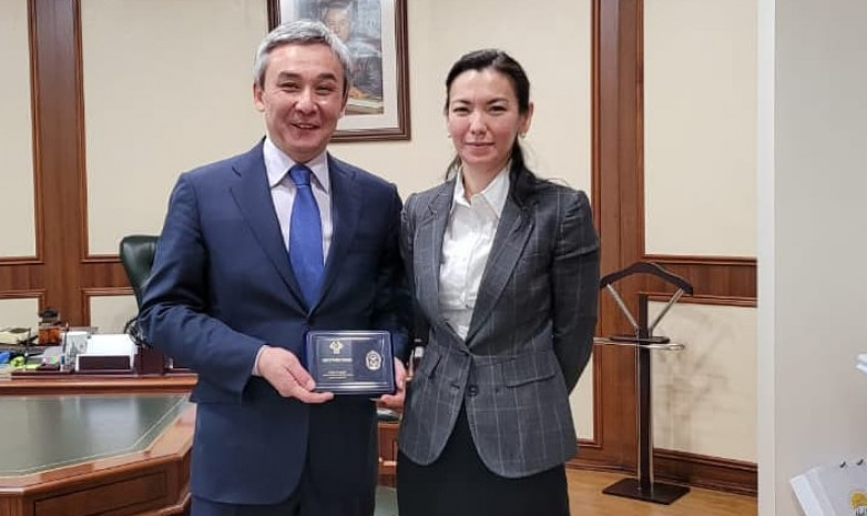 Вице-министр культуры и спорта Казахстана награжден нагрудным знаком Межпарламентской ассамблеи СНГ