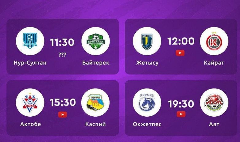 Прямая трансляция матчей 25-го тура чемпионата Казахстана по футзалу