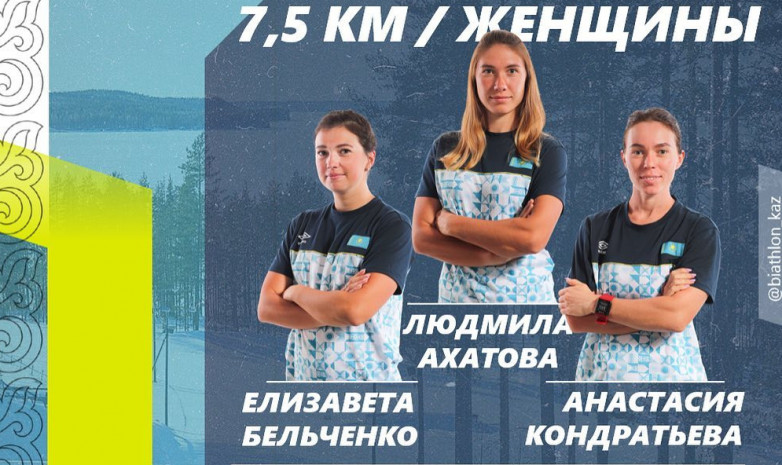 Стартовые номера казахстанских биатлонисток в спринте на 6-м ЭКМ в Оберхофе