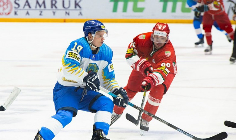 Фоторепортаж с матча между второй сборной Казахстана и Беларусью на турнире Qazaqstan hockey open