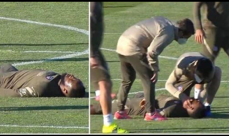 Футболист «Атлетико» потерял сознание во время тренировки