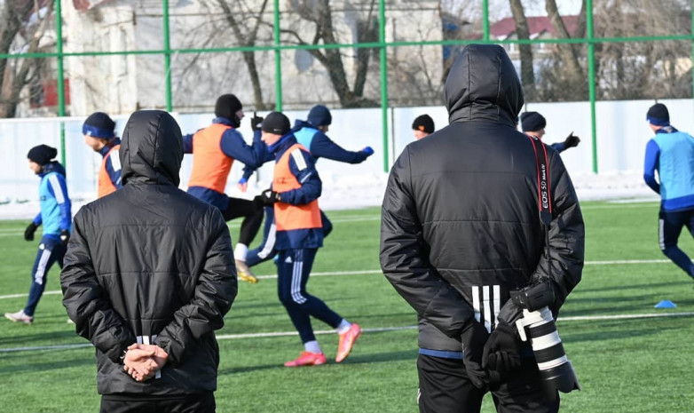Фоторепортаж с тренировки «Акжайыка» перед матчем с «Атырау»