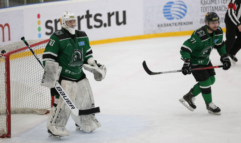 «Бейбарыс» с весомым отрывом обыграл «Иртыш» в матче Чемпионата Казахстана по хоккею