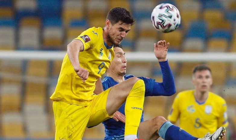 «Создали много моментов, подвела реализация». Нападающий сборной Украины о ничьей с Казахстаном в матче отбора на ЧМ-2022